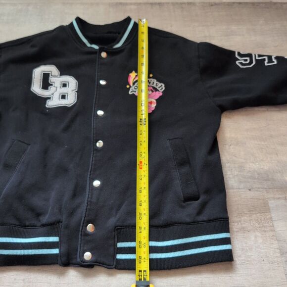 Carebear Sweatshirt Varsity Snap Up Jacket With Pockets Size M/L - Picture 6 of 9